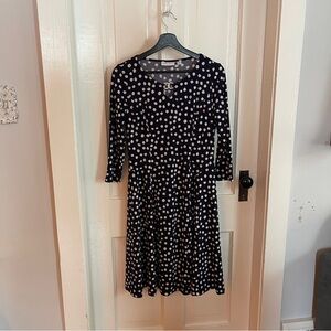 Susan Graver Spotted Flare Dress XS